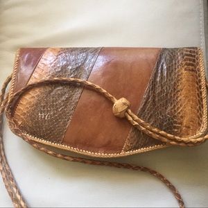 Vintage Leather and Snakeskin